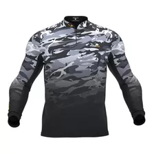 Camiseta De Pesca Presa Viva Proteção Solar Uv -camuflado 03