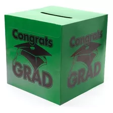 Congrats Grad Card Box Verde