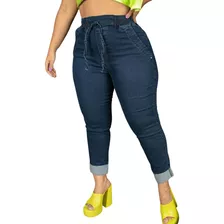 Calca Jogue Jeans Feminina Plus Size Cós Elastico Sem Ziper