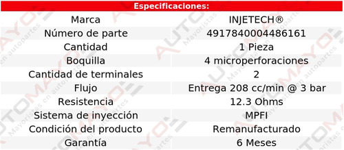 Un Inyector Combustible Injetech B3000 V6 3.0l 2001-2003 Foto 4