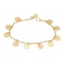 Pulseira Dez Mandamentos Folheada A Ouro 18k - Super Linda!