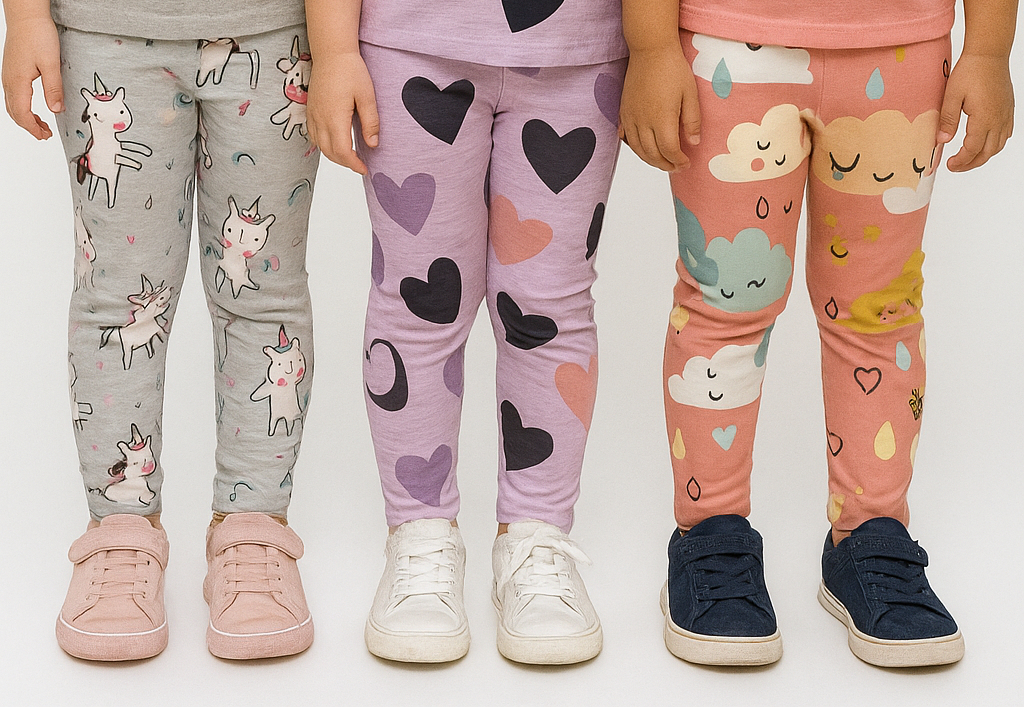   Pack Por 3 Calzas Modal Nena Estampas Niñas Talles 4 Al 16