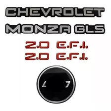 Kit Emblema Chevrolet Monza Gls + Laterais 2.0 Efi 91 À 95