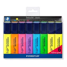 Staedtler Textsurfer 364 Classic 8x Marca Texto Cores Neon