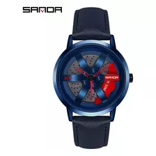 Reloj Pulsera Deportivo Impermeable Diseño Rin De Neumático