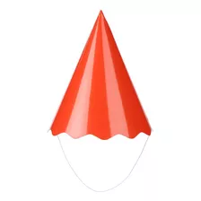 Chapeu De Aniversário Vermelho Liso 8 Un Papel