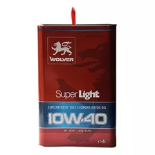 Aceite Wolver 10w40 Super Ligth 4l Api Sn Acea A3/b3 - A3/b4