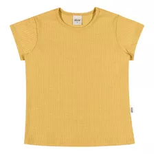 Blusa Bebê Feminina Lisa Em Malha Canelada (1 Ao 3) - Elian