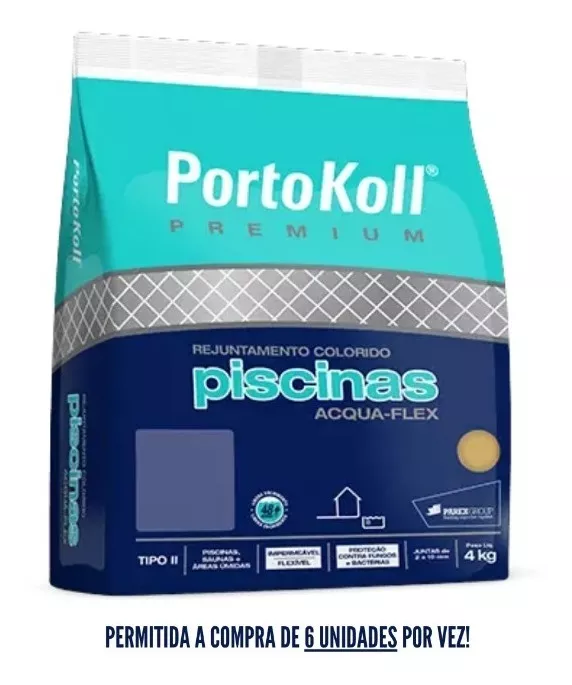 Rejunte Piscinas Portokoll - Acquaflex - Azul Cobalto 4kg
