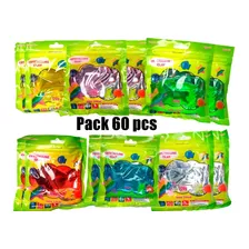 Pack 60 Slime Cristal Colores Sorpresa Cumpleaños 7200gramos