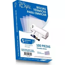 Mica Termica Para Enmicar 5 Mil. Royal Oficio Con 100 Rigida