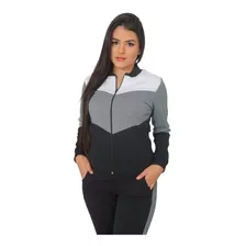 Conjunto De Frio Feminino Calça E Blusa Com Zíper