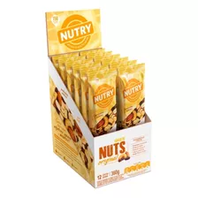 Barras De Nuts Nutry Original Caixa 360g 12 Unidades De 30g