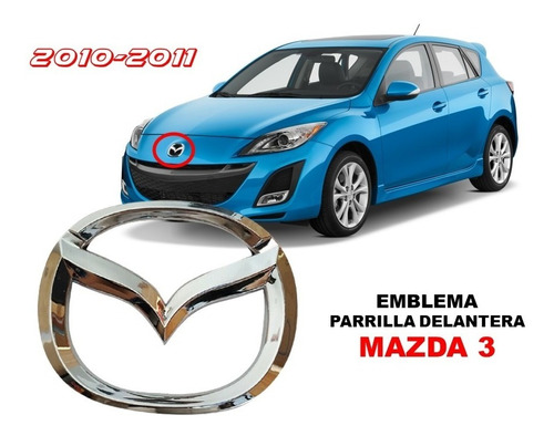 Emblema Para Parrilla Mazda 3 2010-2011 Foto 2