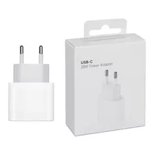 Fonte 20w Carregador Turbo Usb-c iPhone 8 X Xr Xs 11 Pro Max Cor Branco