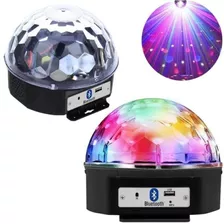 Globo Colorido Meia Bola Maluca Rgb Led Bluetooth Laser Iluminação Cristal Festa Balada Luuk Young Y0851