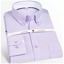 Camisas Oxford Premium, Casual, De Corte Estándar, Con Boton