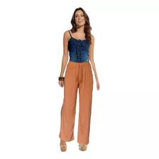 Pantalon De Lino De Mujer
