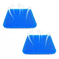 Asiento Cojin Gel Ortopedico Para Sillas Auto Oficina 2 Und