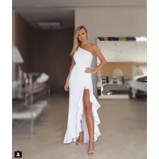 Vestido De Fiesta/noche Elegante Con Tajo Para Mujer