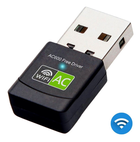 Adaptador Receptor Wireless Usb Wi-fi 5ghz Dual Band - 1020