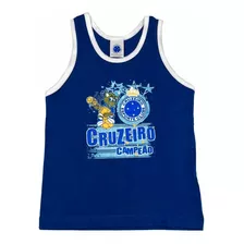 Camiseta Regata Infantil Masculina Cruzeiro Esporte Clube-4 