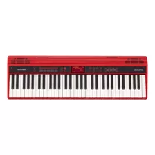 Teclado Musical Roland Go:keys Go-61kl 61 Teclas Rojo 220v