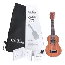 Cordoba Player Pack Ukelele Soprano Con Accesorios Color Natural