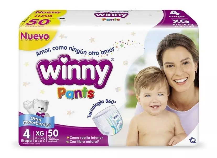 Pañal Winny Pants Etapa 4 X 50 - Unidad a $1372