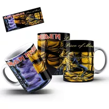 Caneca Porcelana Rock Iron Maiden Piece Of Mind 1 Unidade