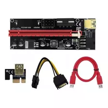 Placa Riser 009s Pci Express Cabo Extensor Usb 3.0 Mineração