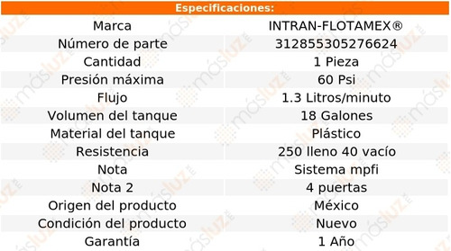 Mdulo Bomba Combustible 1.3 L/min Gmc Jimmy V6 4.3l 98/04 Foto 2