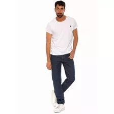 Pantalon De Hombre Clasico Rigido Jean Azul Polo Club