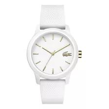 Lacoste Tr90 Reloj De Cuarzo Con Correa De Goma, Blanco, 18.