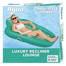 Aqua Luxury Water Pool Lounge Flotadores De Piscina Inflable