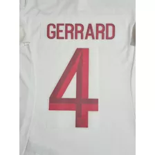 Nome Número Gerrard 4 Fonte Para Camisa Inglaterra 2010