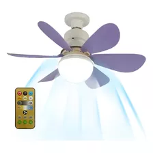 Ventilador De Techo De 30 W Con Luz Integrada E27, Techo