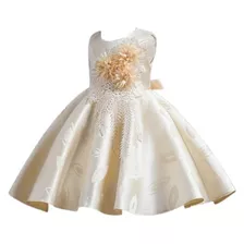 Vestido Princesa Flores Para Niña 2 A 12 Años Cyu649