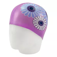 Gorra De Natacion Hkr - Silicone Flower - Rosa Color Violeta