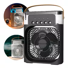 Mini Ar Condicionado Portátil Climatizador Aromático Cor Preto 110v/220v