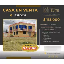 Vendo Bonita Casa Rentera Por La Espoch Riobamba