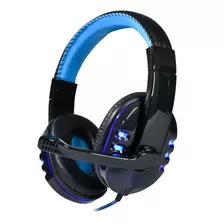 Auriculares Gamer Con Microfono Rx300 Headset Luz Azul