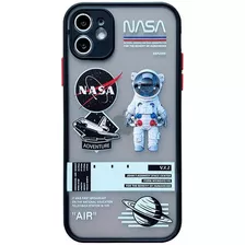 Case Funda Nasa Negro Para iPhone