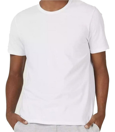 Camiseta Camisa Branco Plus Size G1 G2 G3 G4 G5 G6