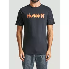 Camiseta Hurley O&o Fire Preta