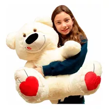 Urso Pelúcia Gigante Presente Crianças Antialérgico 85cm 