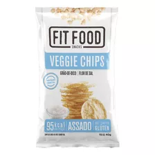 Chips Vegetariano De Grão De Bico Flor De Sal Sem Glúten 40g Fit Food