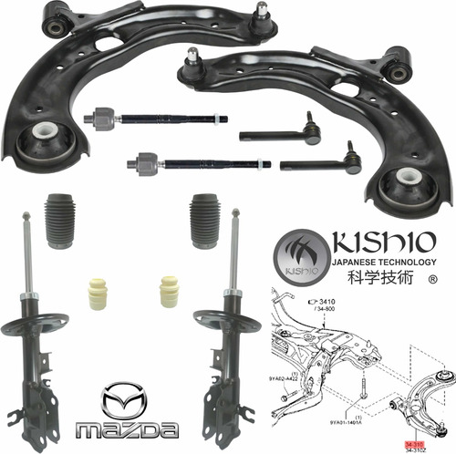 Kit Horquillas Amortiguadores Y Bieltas Mazda 2.0 Cx-3 16-22 Foto 3