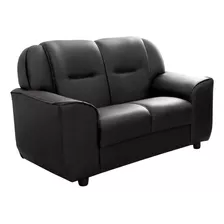 Sillon 2 Cuerpos Sofa Colonia Pu Negro