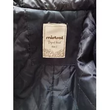 Campera Parka Con Capucha Mistral Azul 